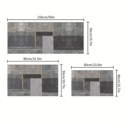 Minimalist Grey Door Mat – Non-Slip, Dirt Resistant Entrance Rug