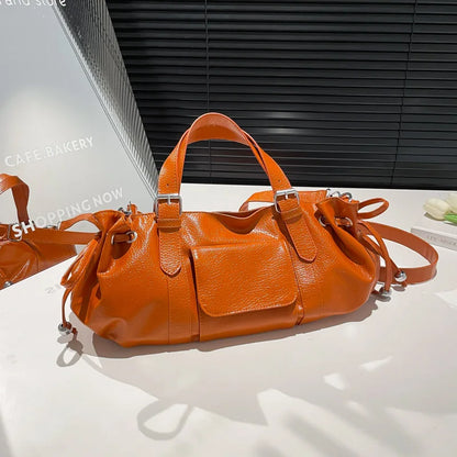PU Leather Pillow Shoulder Bag – Women's Korean Crossbody Handbag
