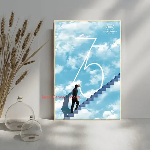Cannes Film Festival Vintage Poster – Retro Movie Wall Art