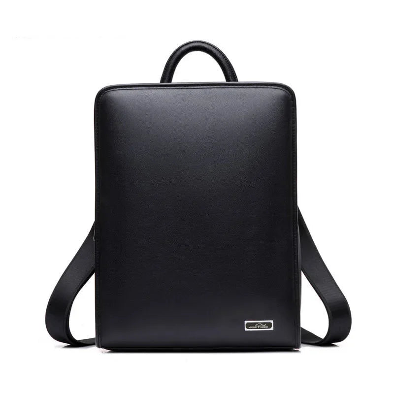 Genuine Leather Men's Backpack – Large Laptop Bag