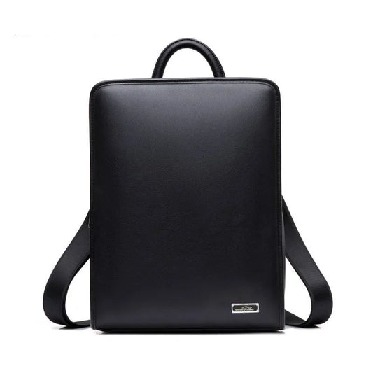 Genuine Leather Men's Backpack – Large Laptop Bag