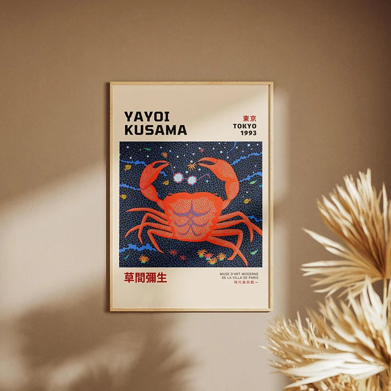 Yayoi Kusama Infinity Nets Poster – Abstract Wall Art Print Unframed