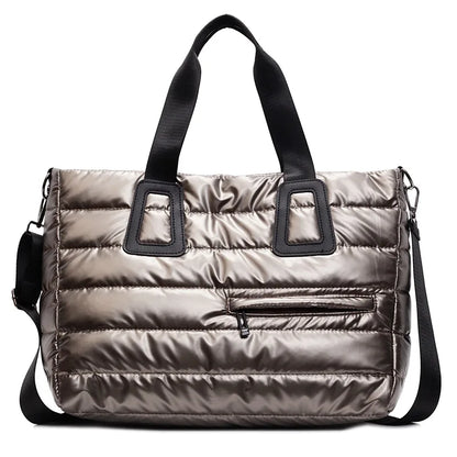 Large Capaci Casual Sle Women's down Cotton Jaet Bag