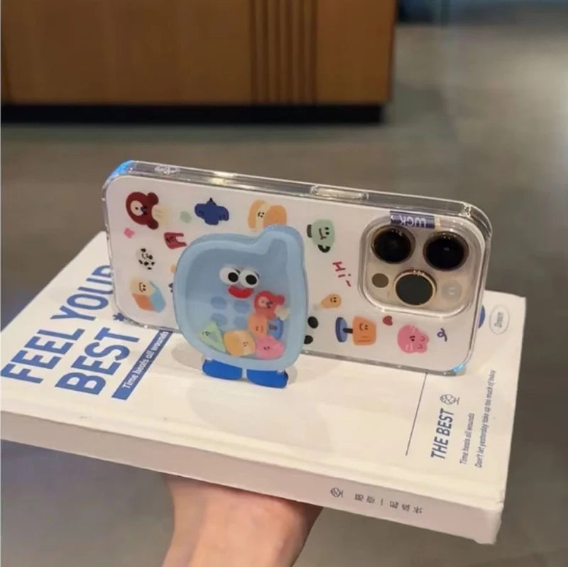 Samsung Galaxy A-Series Cartoon Shakeable Grip Tok Phone Case