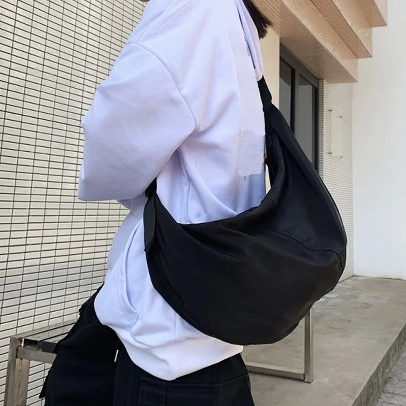 Oxford Cloth Large Capacity Dumpling Shoulder Bag