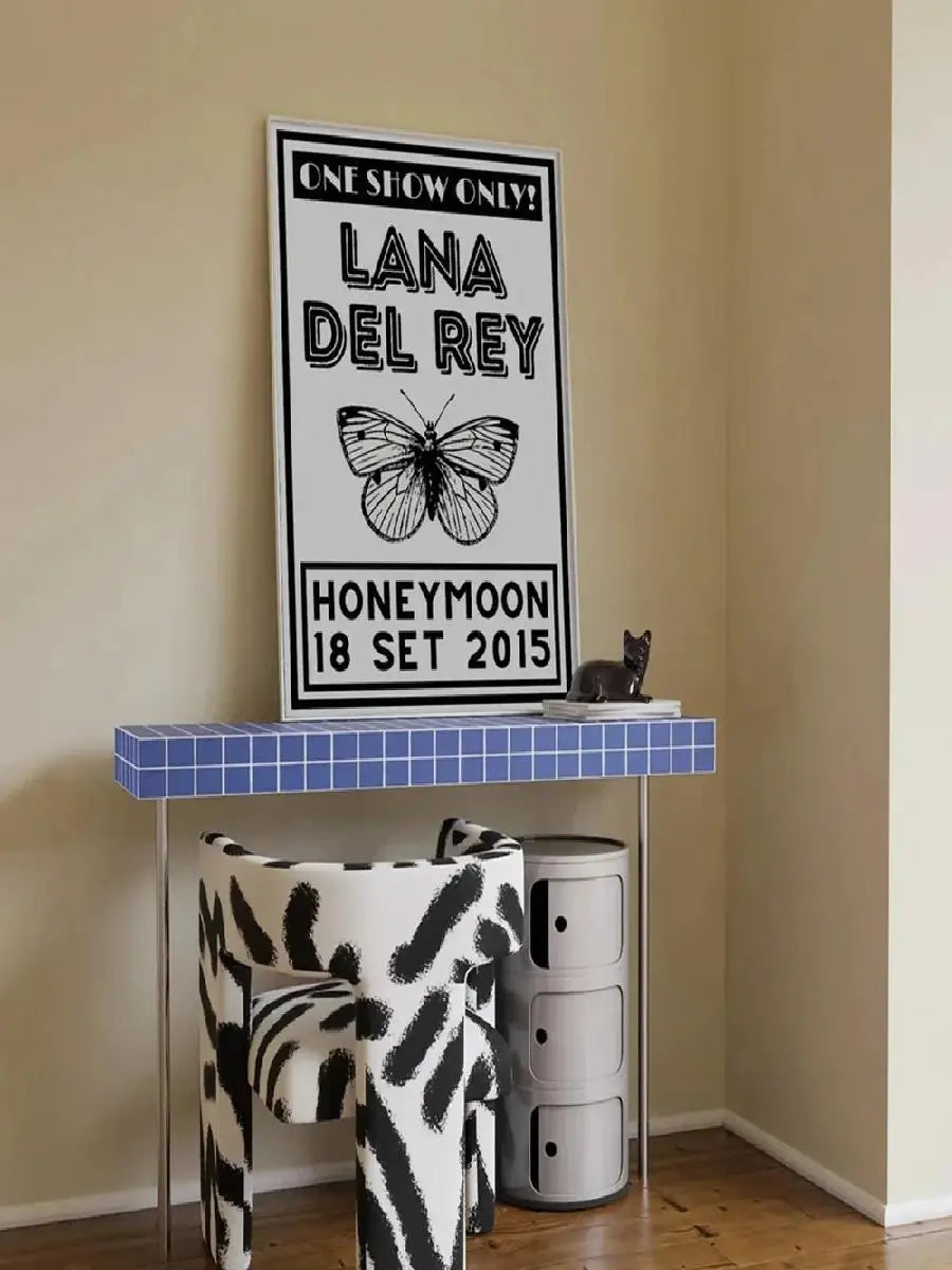 Lana Del Rey Born to Die Lyrics Poster – Music Wall Art Print