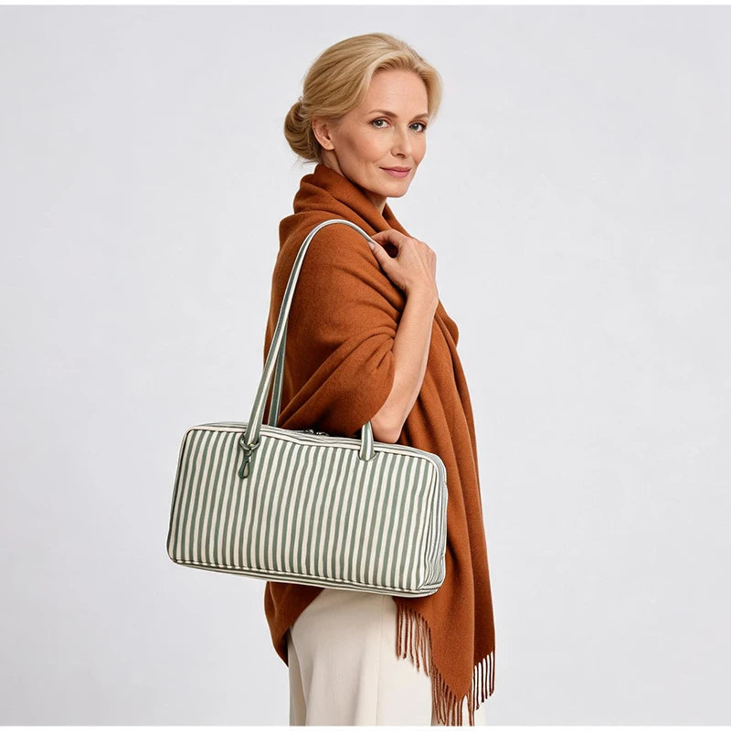 Women Eco-friendly Nylon Polka Dot Shoulder Bag