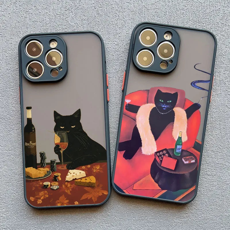 Funny Cat Phone Case for iPhone 17 16 15 14 13 12 11 X Shockproof