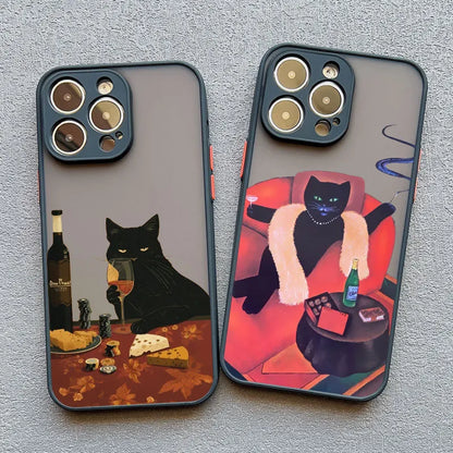 Funny Cat Phone Case for iPhone 17 16 15 14 13 12 11 X Shockproof