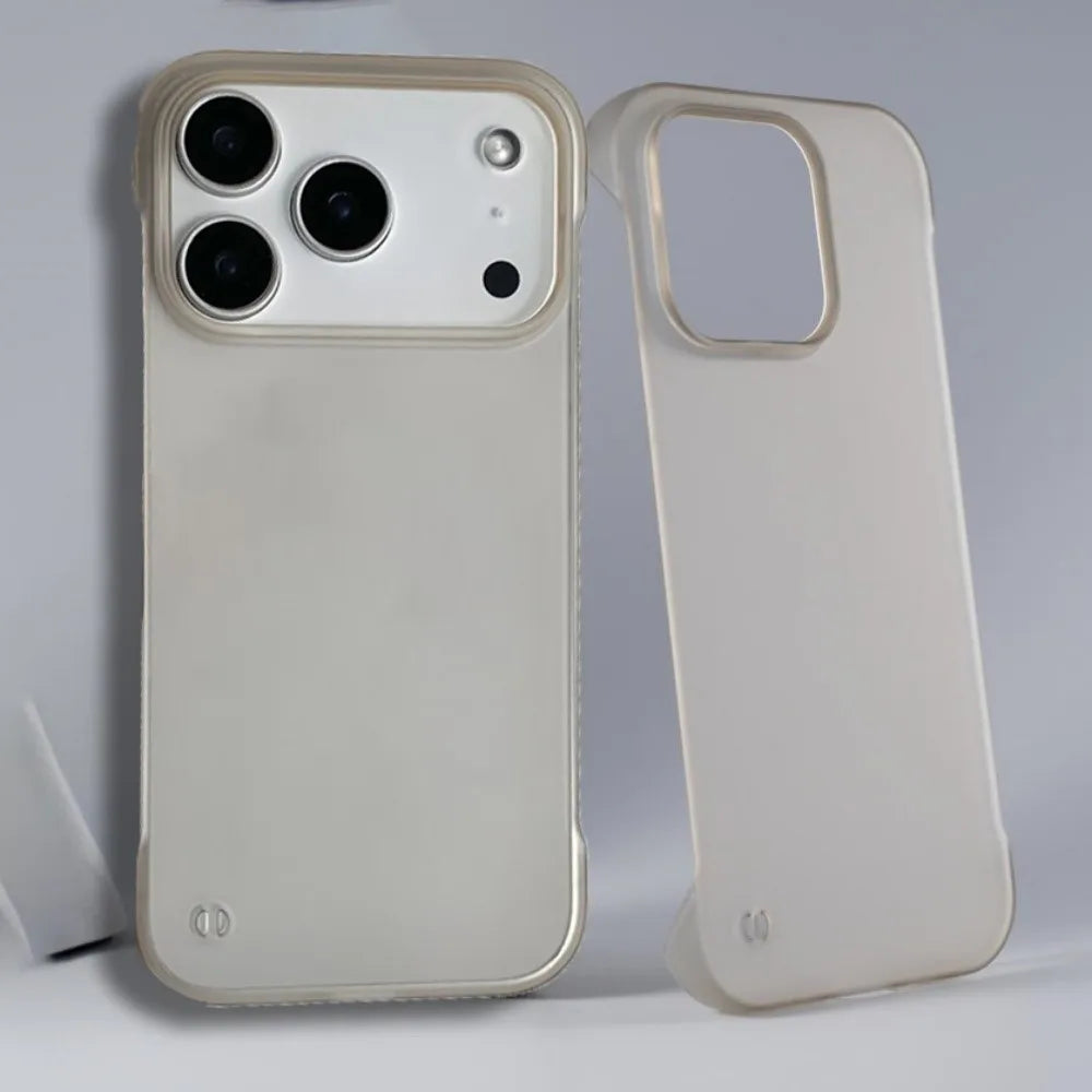 Ultra-Thin Frameless iPhone Case – Slim Hard Matte Cover