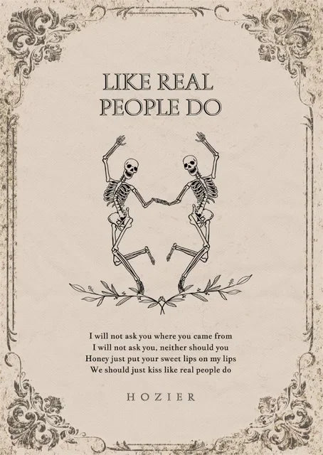 Hozier Work Song Lyrics Wall Art Poster – Retro Music Print