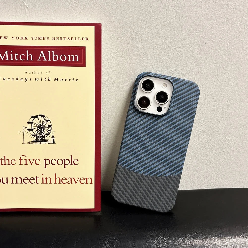 Carbon Fiber Glitter iPhone Case – Luxury Sparkle Cover