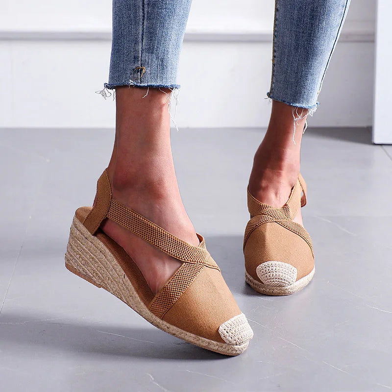 Espadrille Wedge Sandals – Women's Braided Platform Shoes