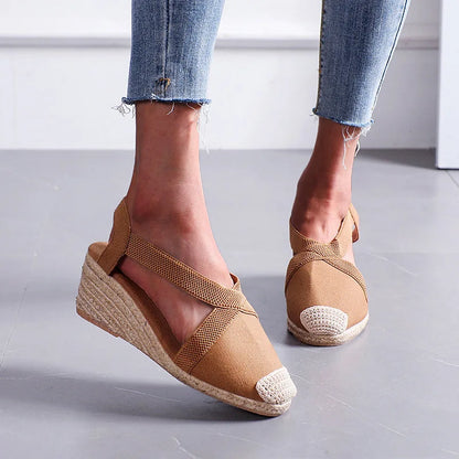 Espadrille Wedge Sandals – Women's Braided Platform Shoes
