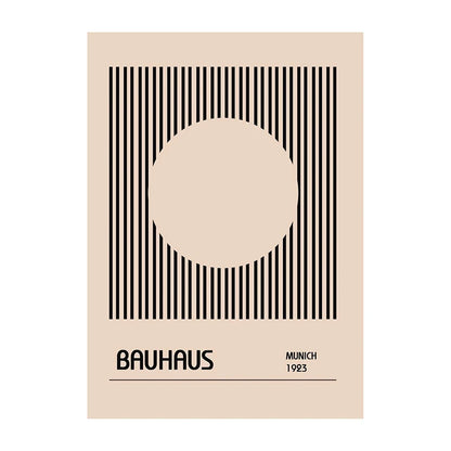 Bauhaus Geometric Abstract Art Poster – Minimalist Wall Print