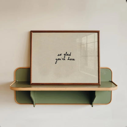 So Glad You're Here Wall Art Print – Entryway Poster