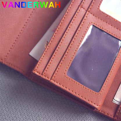 Vintage Long Short Wallet Bag Leather Purses Retro Card Holder Female Clutch Case Party Pouch Phone