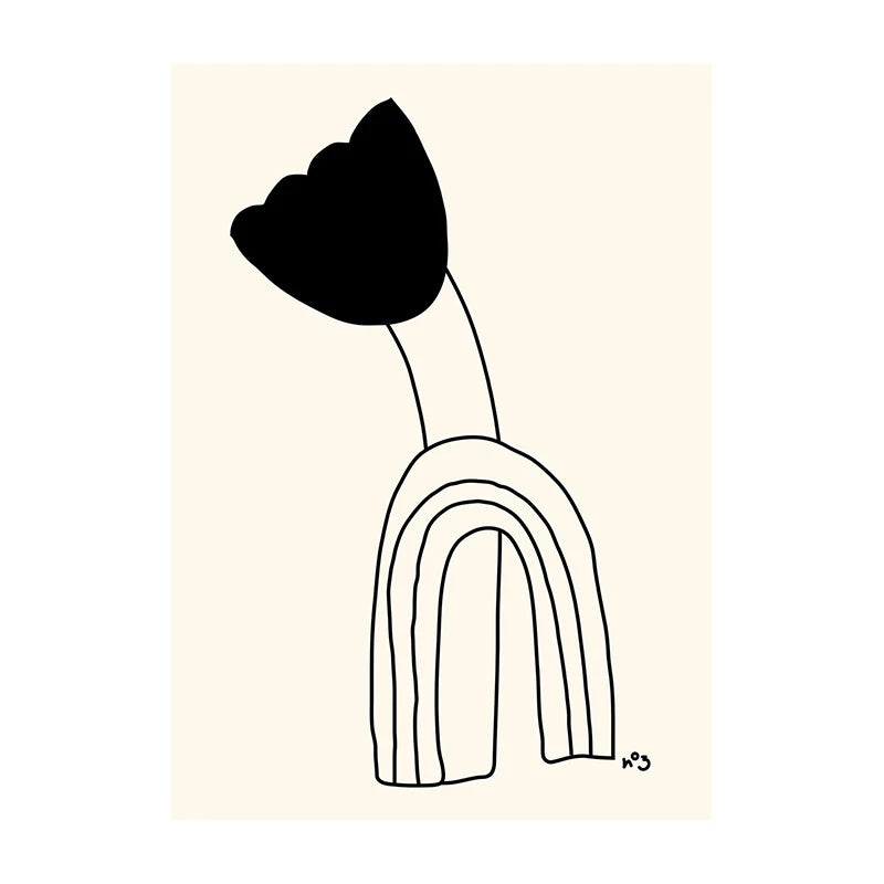 Minimalist Botanical Leaf Art Poster – Matisse-Inspired Wall Decor