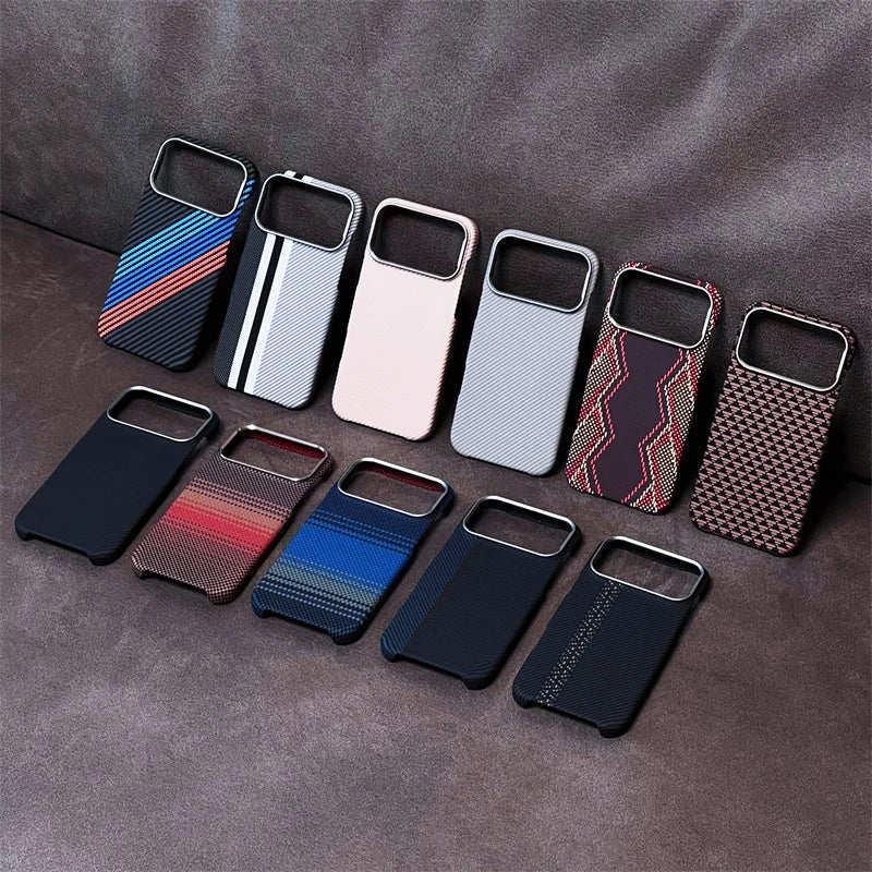 Carbon Fiber MagSafe iPhone Case – Military-Grade Shockproof with Metal Camera Ring