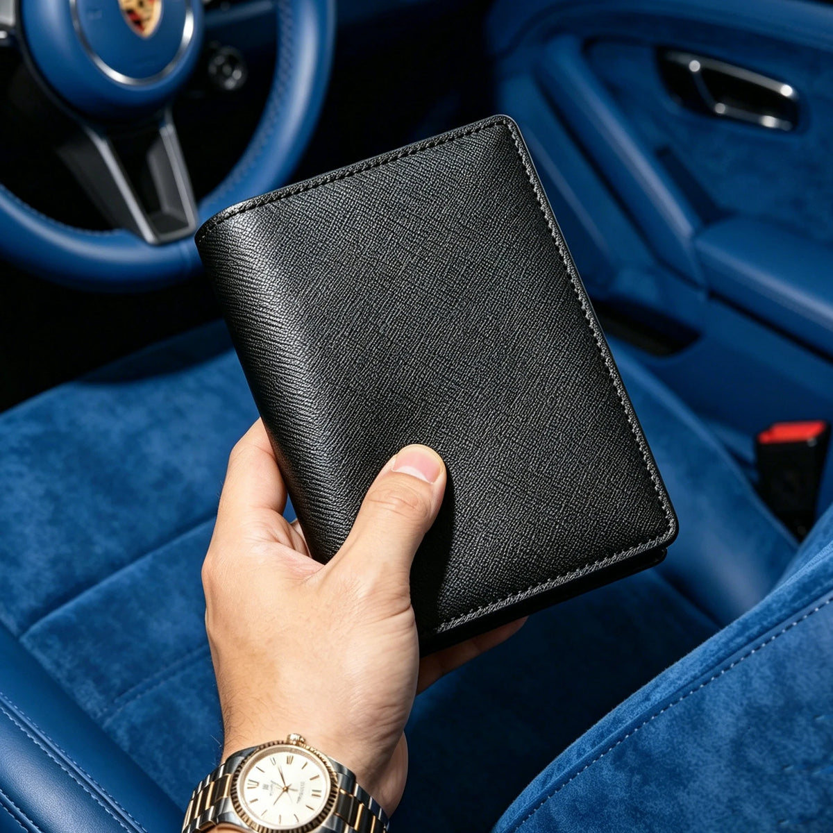 Custom Name Personalized Premium Rfid Blocking Saffiano Leather Passport Holder Wallet Gift Friend