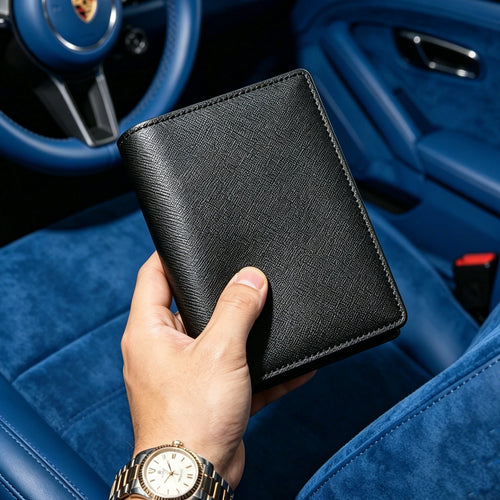 Custom Name Personalized Premium Rfid Blocking Saffiano Leather Passport Holder Wallet Gift Friend