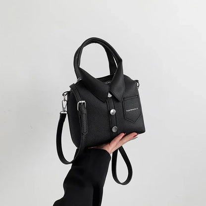PU Square Compact Shoulder and Crossbody Bags