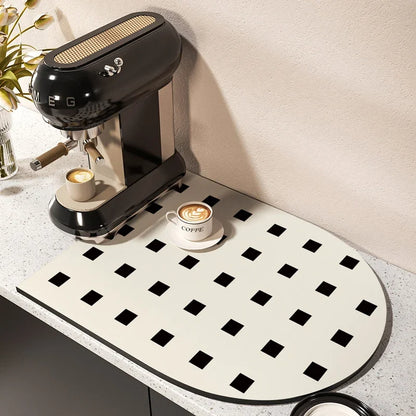Coffee Machine Mat – Absorbent Non-Slip Kitchen Countertop Pad