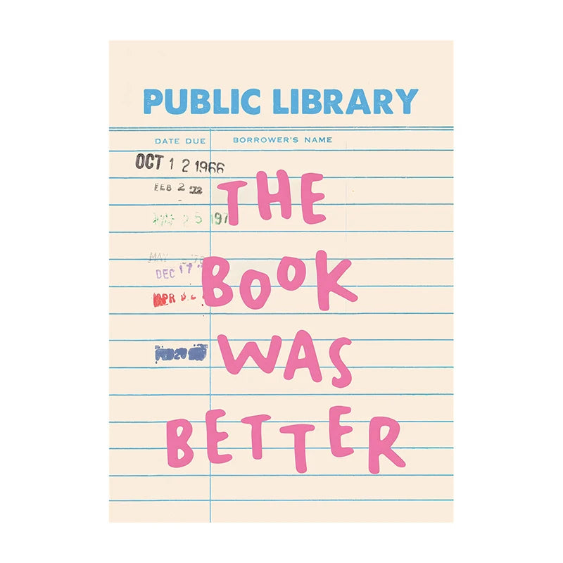 Book Club Wall Art Poster – Retro Reading Print for Book Lovers