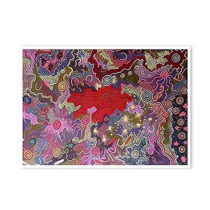 Abstract Tribal Vintage Poster Print – Retro Boho Canvas Wall Art