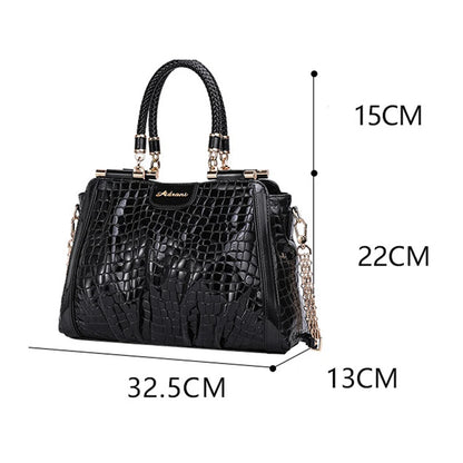 Alligator Genuine Leather Designer Handbag for Women