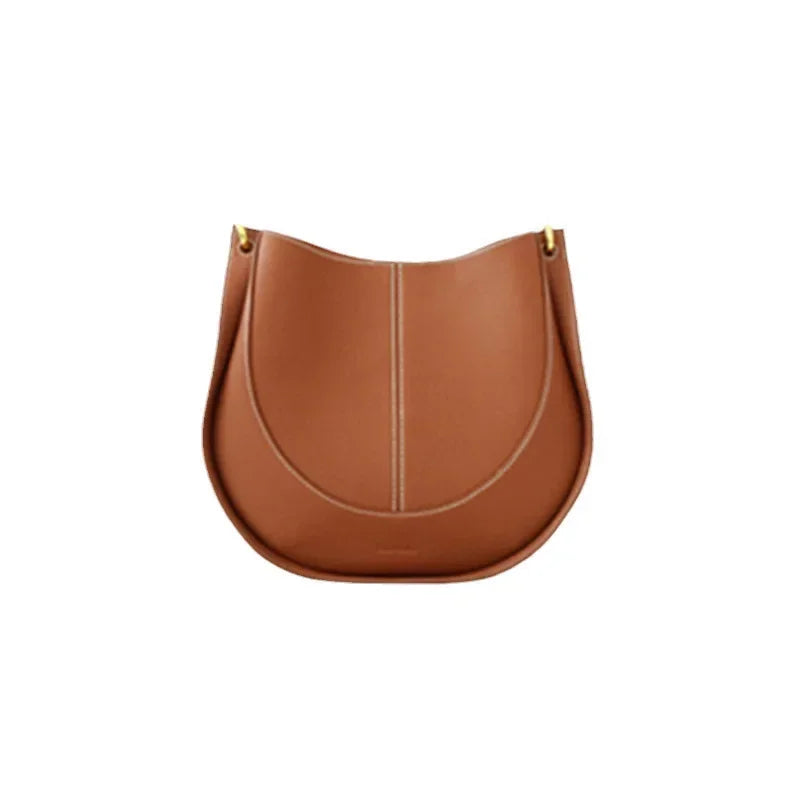Genuine Leather Hobo Shoulder Bag – Women's Luxury Tote