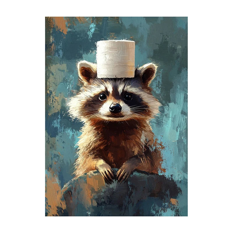 Watercolor Animal Wall Art Poster – Highland Cow, Fox, Cat & More