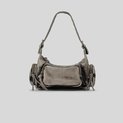 Women's Y2K Punk Shoulder Bag – Vintage Grunge Denim Handbag