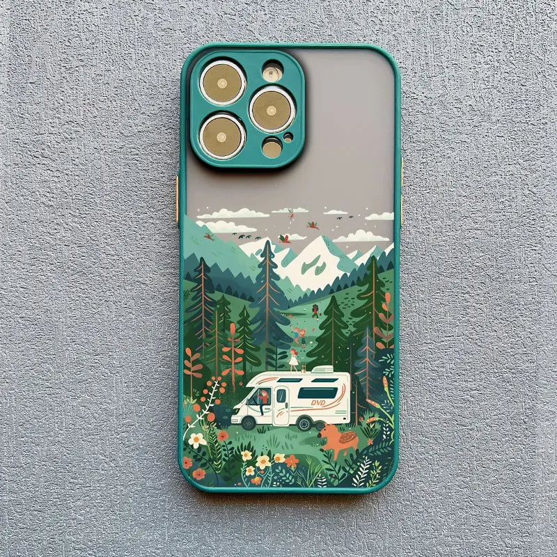 Forest Camping Landscape iPhone Case – All Models