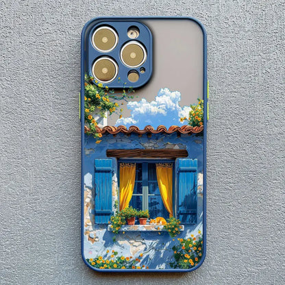 Mediterranean Villa Landscape iPhone Case – Scenic Art Phone Cover