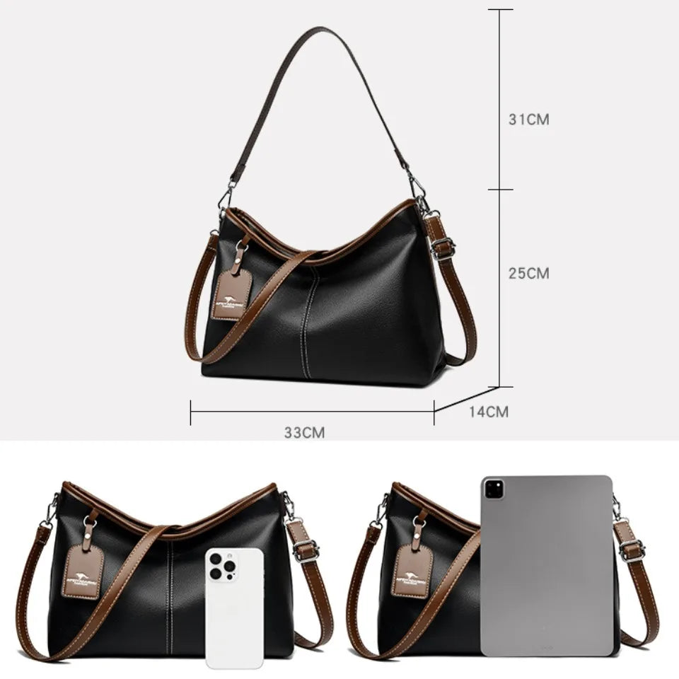 High Quality Soft Pu Leather Shoulder Hand Bags