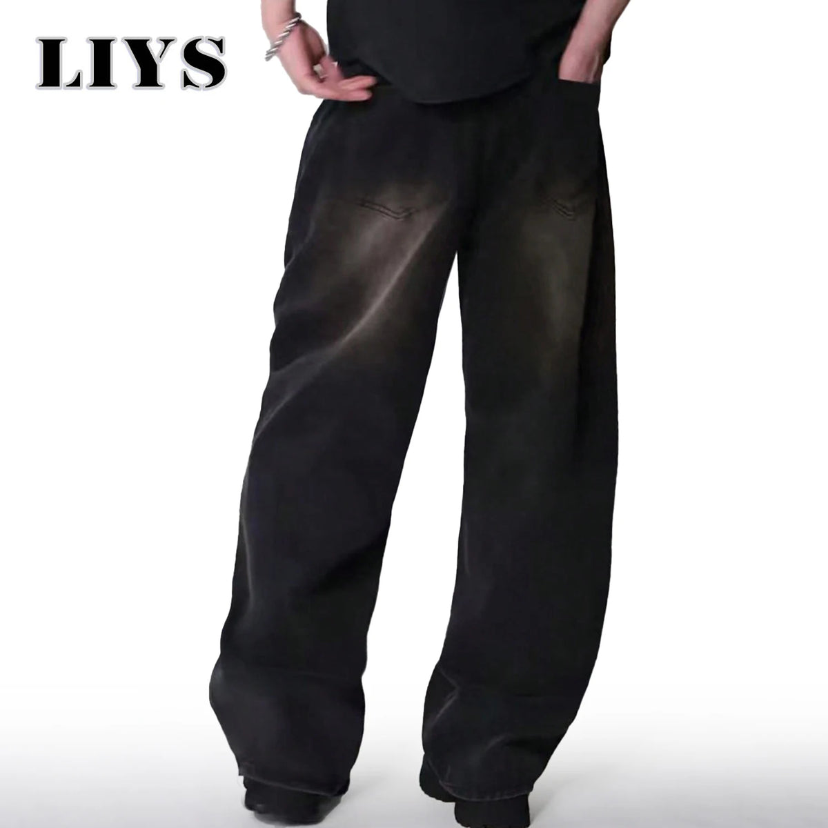 Baggy Wide Leg Men's Jeans – Street Style Loose Fit Denim Pants