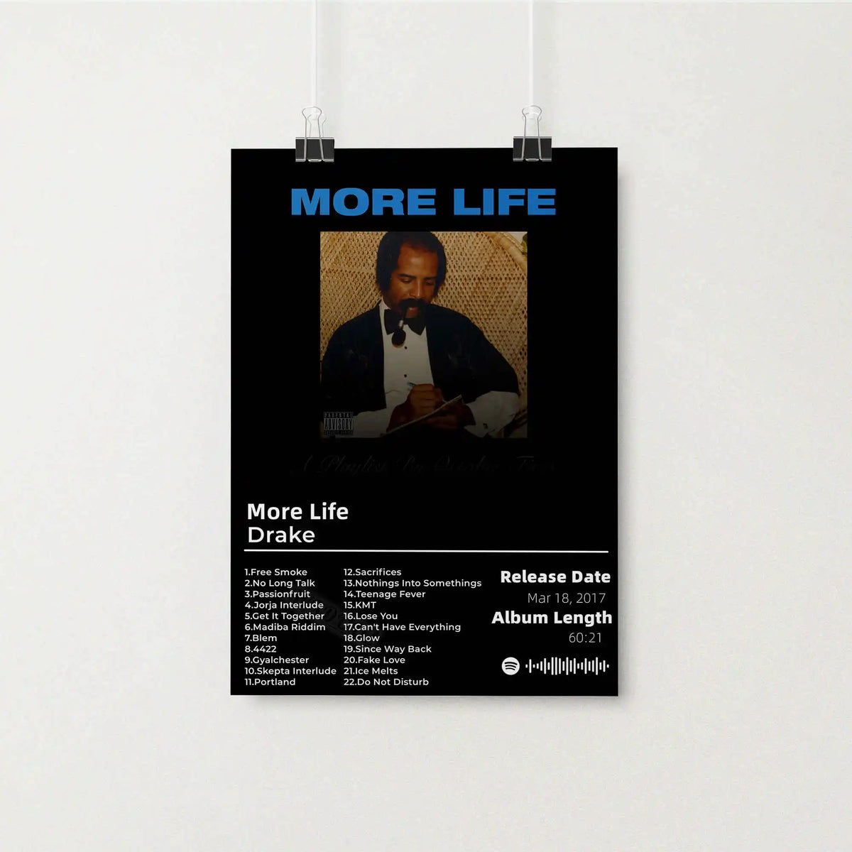Hip Hop Music Album Poster – Canvas Wall Art Print