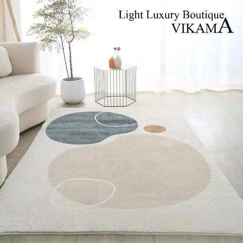Nordic Geometric Area Rug – Soft Lint-Free Living Room & Bedroom Carpet