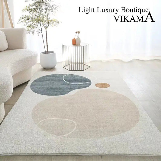Nordic Geometric Area Rug – Soft Lint-Free Living Room & Bedroom Carpet