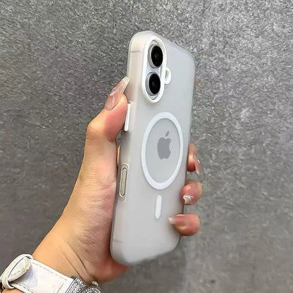 MagSafe Clear iPhone Case – Matte Candy Wireless Charging Cover