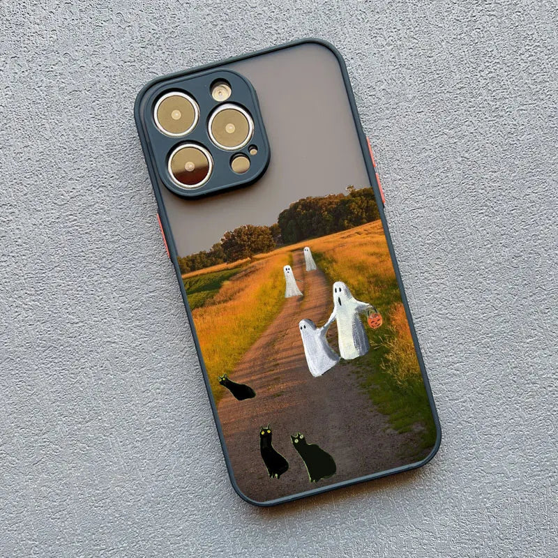 Ghost iPhone Case – Shockproof Cute Strawberry Garden Design