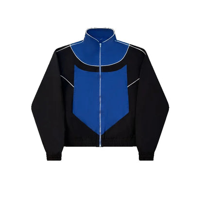 Y2K Color Block Tracksuit Set – Unisex Retro 90s Streetwear