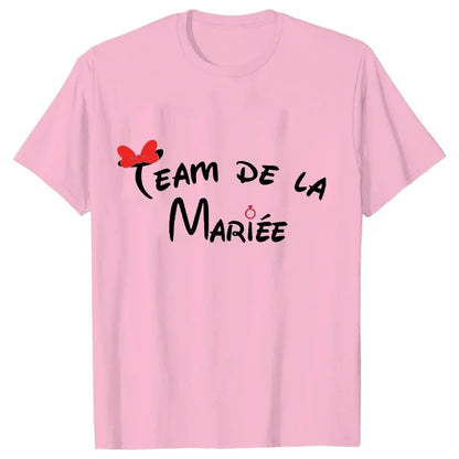 Bachelorette Party T-Shirt Team Bride Squad Women Wedding Tee