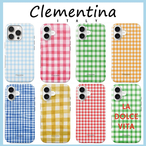 La Dolce Vita Gingham Phone Case for Samsung Galaxy S26 S25 S24 S23 A56 A36 A26 A16 S20 FE Ultra Plus Edge 5G