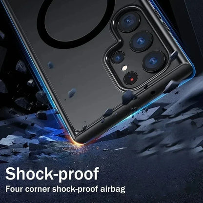 Samsung Magnetic Matte Phone Case – S22 S23 S24 S25 MagSafe