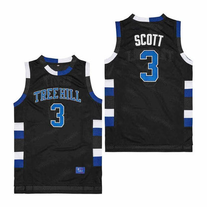 One Tree Hill Ravens #3 Scott Basketball Jersey – Embroidered