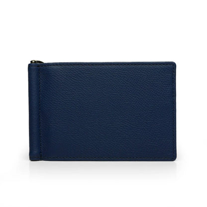 Genuine Leather Money Clip Wallet for Men