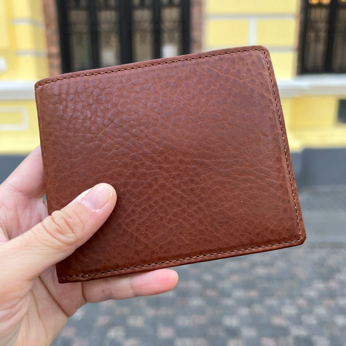 RFID Blocking Genuine Leather Wallet for Men – Hiram Beron Large Capacity Card Holder