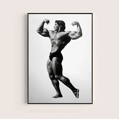 Arnold Schwarzenegger Motivational Gym Poster – Bodybuilding Wall Art